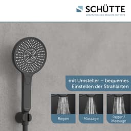 Schütte Handbrause KARIBIK | Schwarz