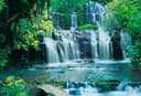 Komar Fototapete Pura Kaunui Falls | Mehrfarbig
