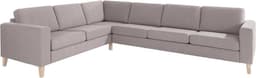 ATLANTIC home collection Ecksofa Terra L-Form | Grau