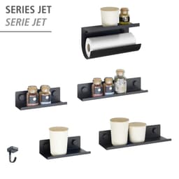 WENKO Küchenrollenhalter Modell Jet | Schwarz