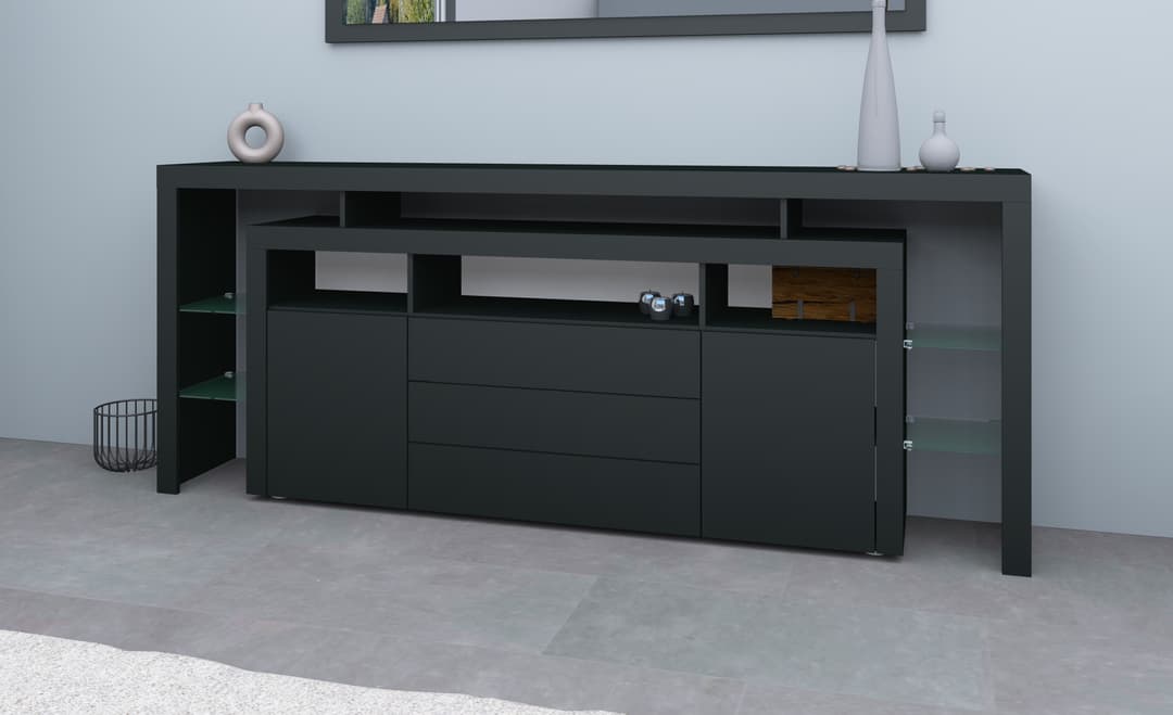borchardt Möbel Sideboard Rosario | Schwarz