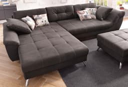 Jockenhöfer Gruppe Ecksofa San Francisco L-Form | Braun