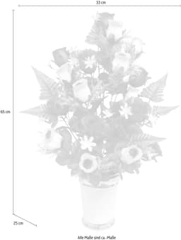 Kunstpflanze Rosen Rosen | Mehrfarbig