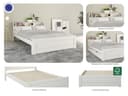 OTTO home Massivholzbett FLAVION | Weiß 2