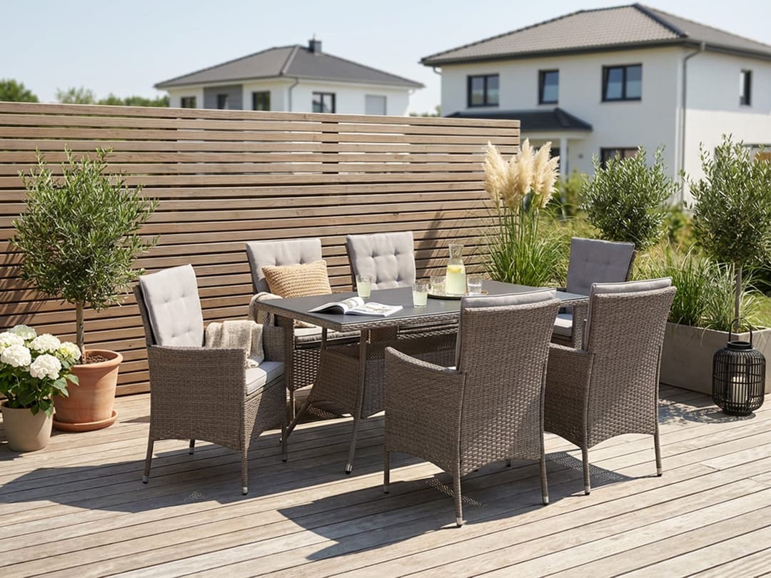 KONIFERA Garten-Essgruppe Mailand | Braun