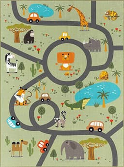 the carpet Happy Life Spielteppich | Grün
