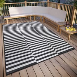 HANSE Home Sisalteppich Viela Outdoor Wendeteppich | Schwarz