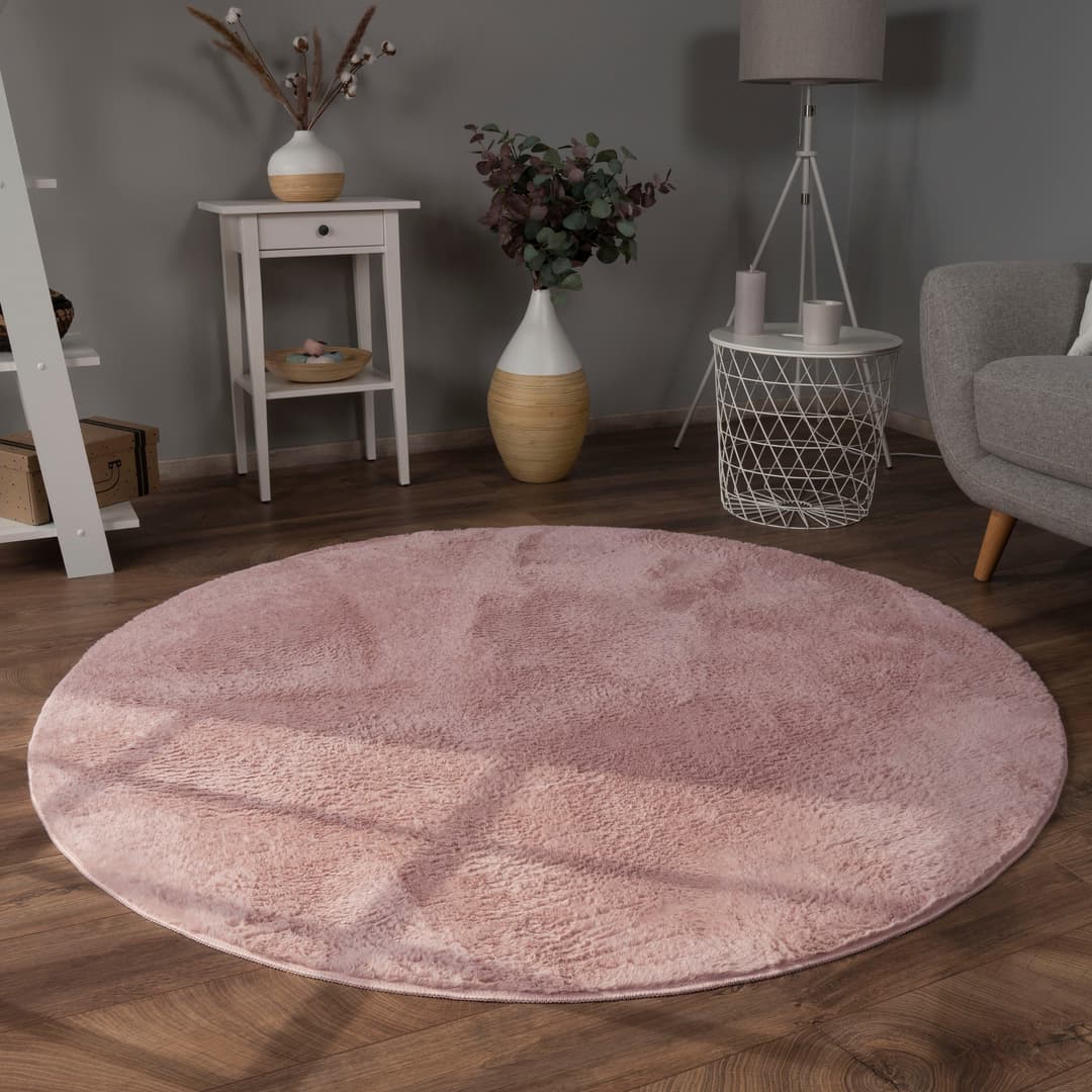 Paco Home Fellteppich Kunstfell Soft 380 | Rosa