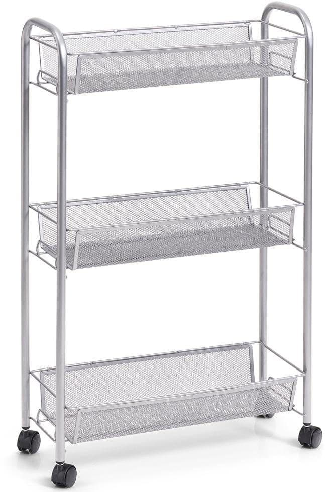 Zeller Present Rollwagen Mesh | Silber