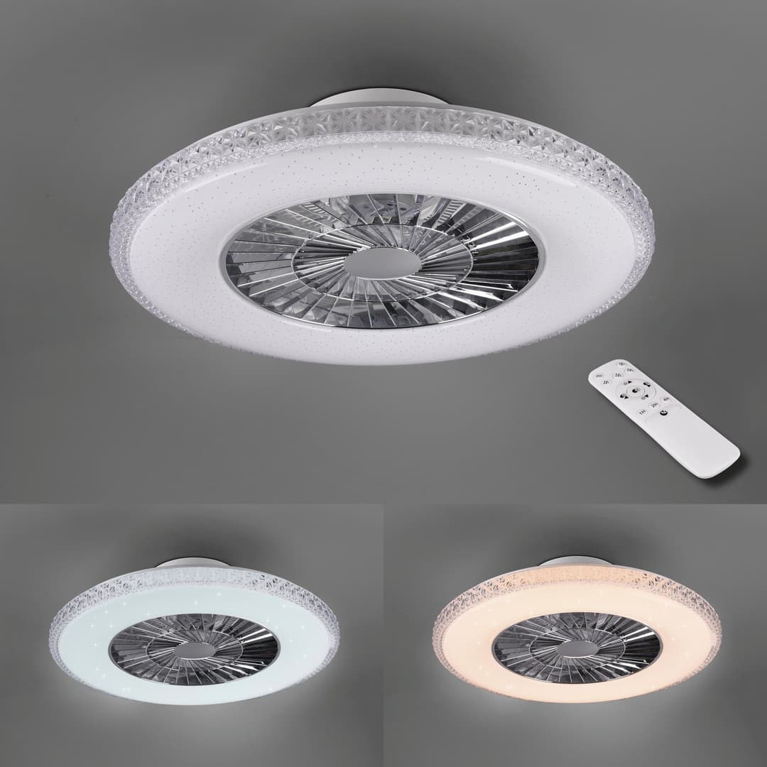Reality Leuchten Harstad Deckenventilator | Weiß