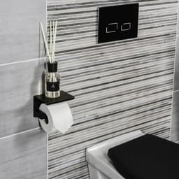 CORNAT Toilettenpapierhalter | Schwarz