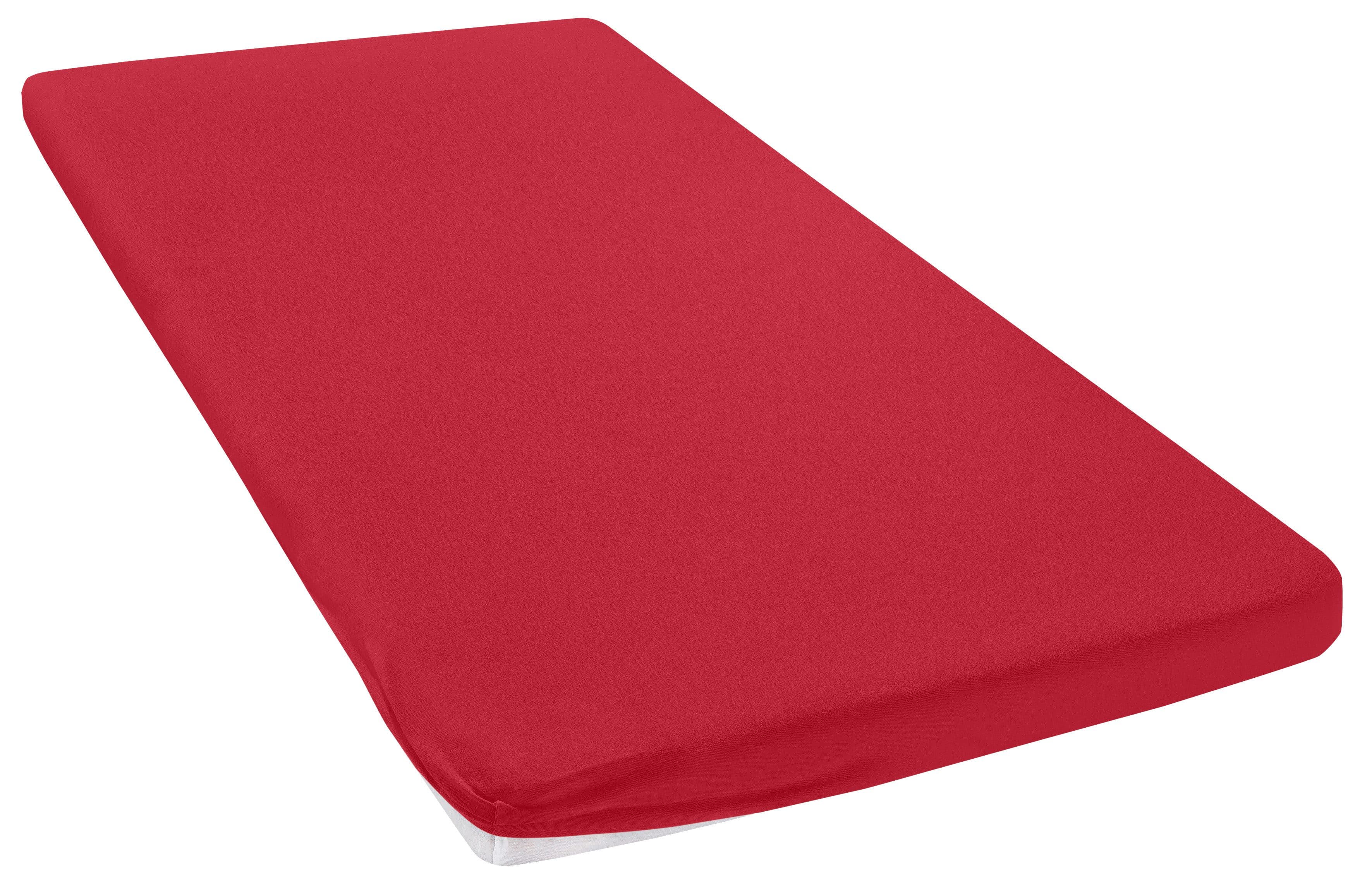 OTTO home Spannbettlaken Topper Basic | Rot