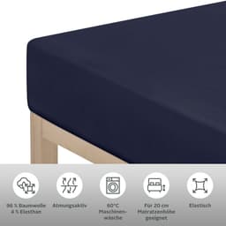 OTTO home Spannbettlaken Cremona | Blau