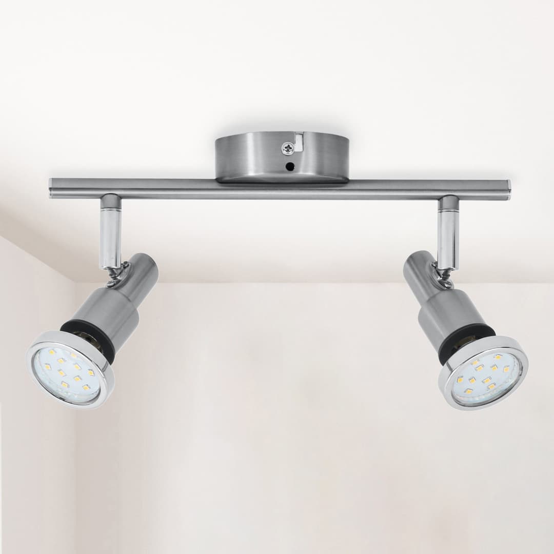 B.K.Licht LED Deckenleuchte Aurel | Silber