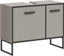 welltime Waschbeckenunterschrank Locri | Grau