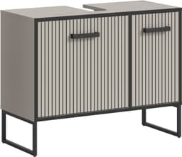 welltime Waschbeckenunterschrank Locri | Grau