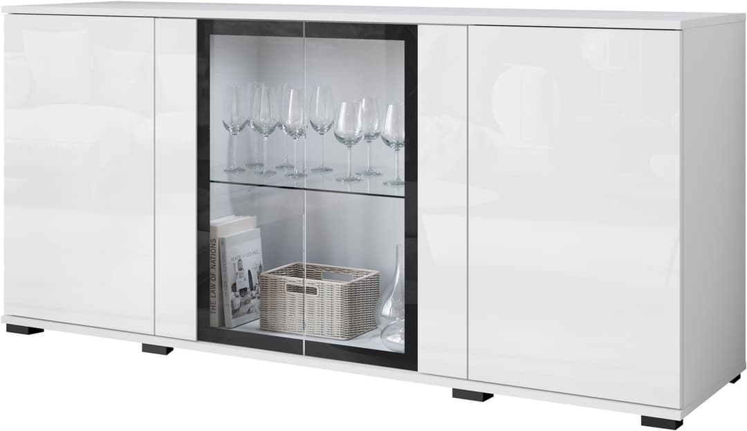 Home affaire Sideboard Caro | Weiß