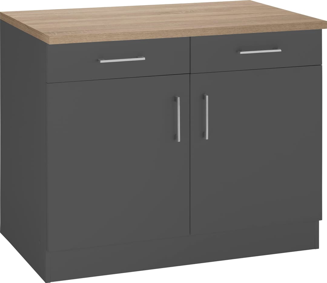 KOCHSTATION Unterschrank KS-Mali Breite 100 cm | Braun