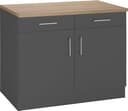 KOCHSTATION Unterschrank KS-Mali Breite 100 cm | Braun