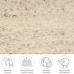 THEKO Wollteppich Taza Royal | Beige