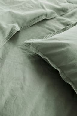 Primera Bettwäsche Stone-Washed | Grün