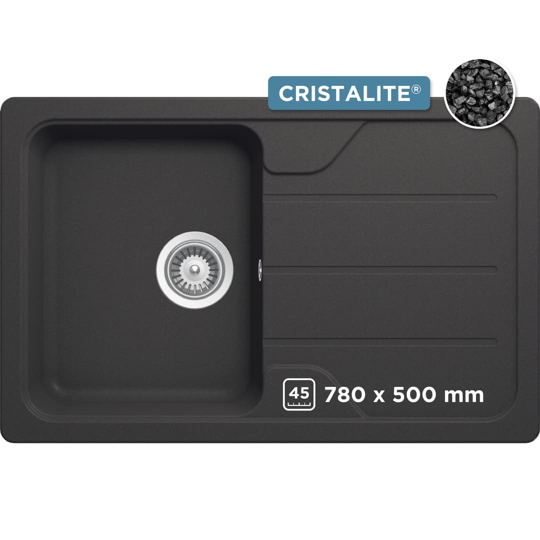Schock Granitspüle Formhaus Mini | Schwarz