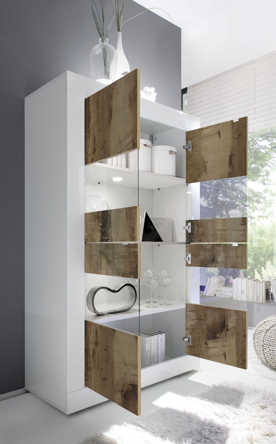 Home affaire Vitrine Basic | Weiß