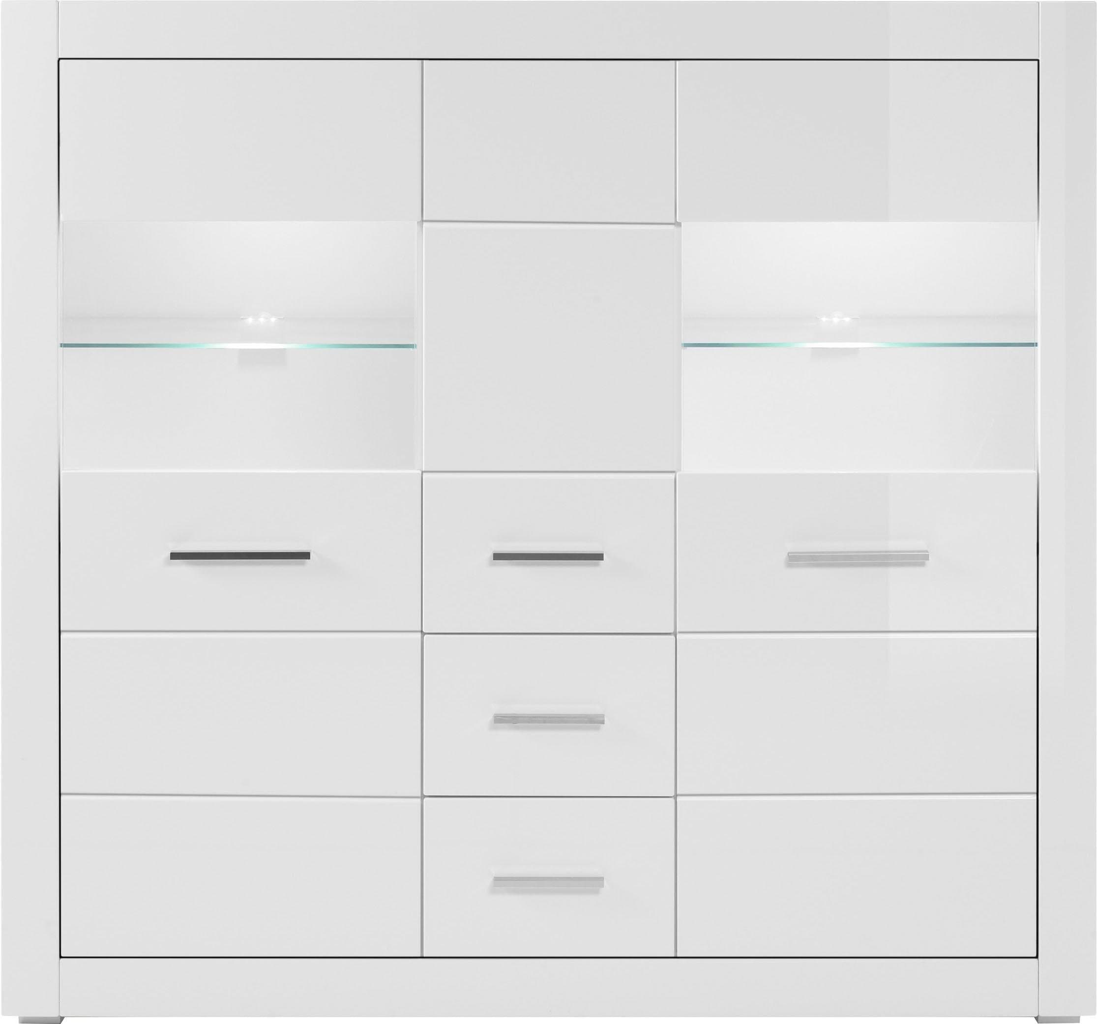 Home affaire Highboard BIANCO | Weiß