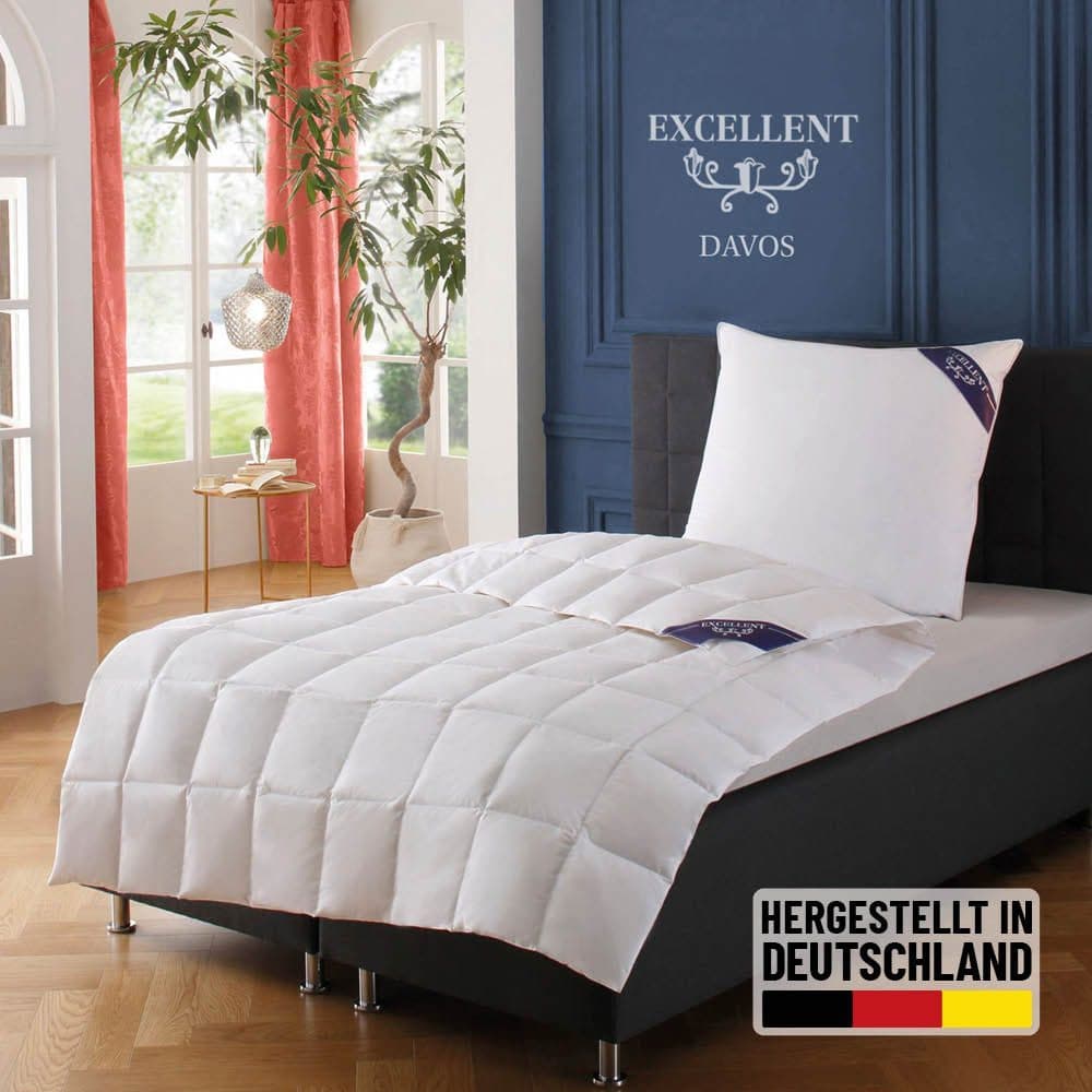 Excellent Gänsedaunenbettdecke Davos | Weiß