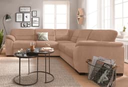 sit&more Ecksofa Montego L-Form | Braun
