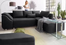 COLLECTION AB Ecksofa Sally L-Form | Schwarz