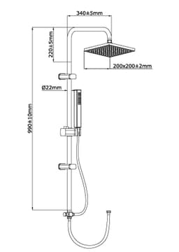 Eisl Duschsystem EASY ENERGIE | Silber