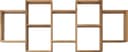 Home affaire Wandboard Wandregal Trio | Holztöne 2
