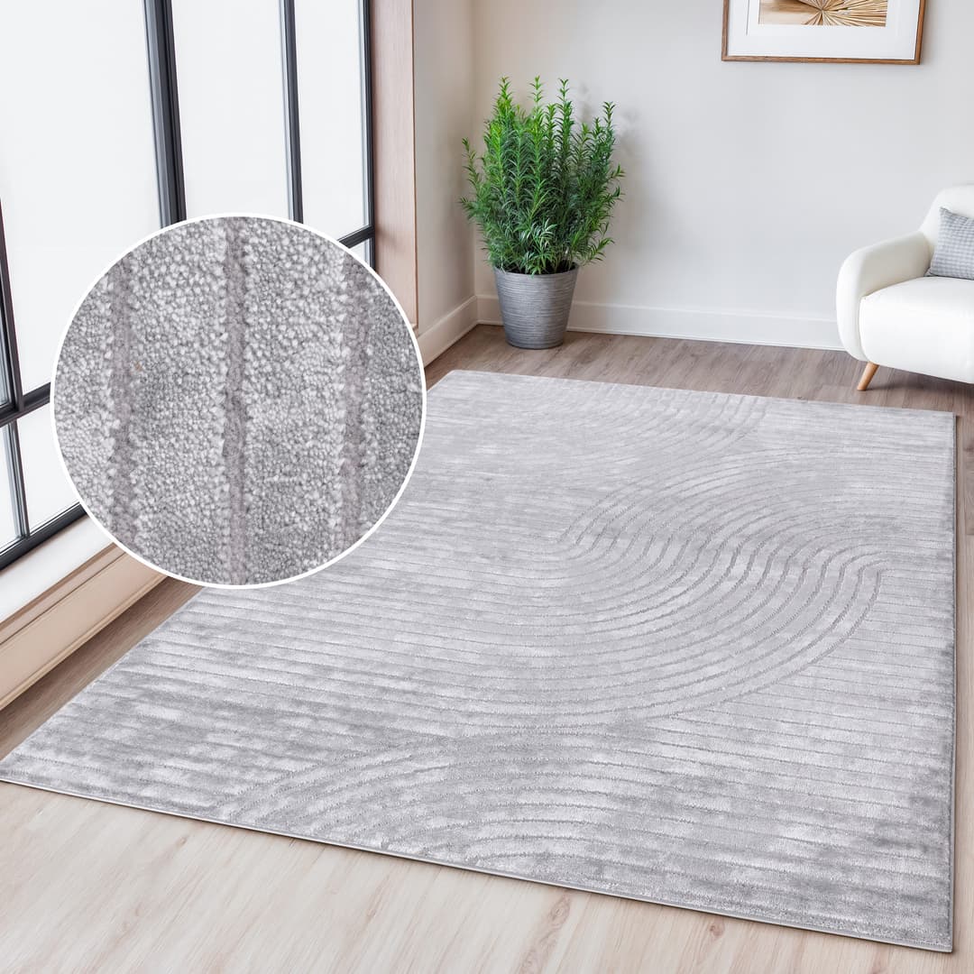 OTTO home Teppich Luvu | Grau