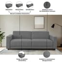 Dorel Home Allie II Schlafsofa | Grau 3