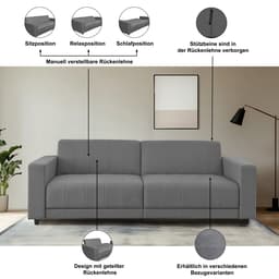Dorel Home Allie II Schlafsofa | Grau