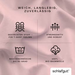 Schlafgut CASUAL Spannbettlaken | Rosa