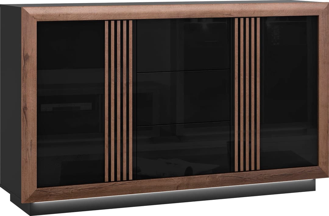 FORTE Sideboard Savona | Schwarz
