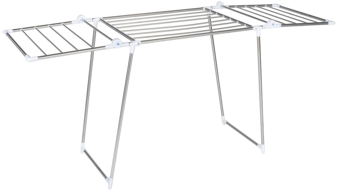 WENKO Wäscheständer Profi Plus | Silber