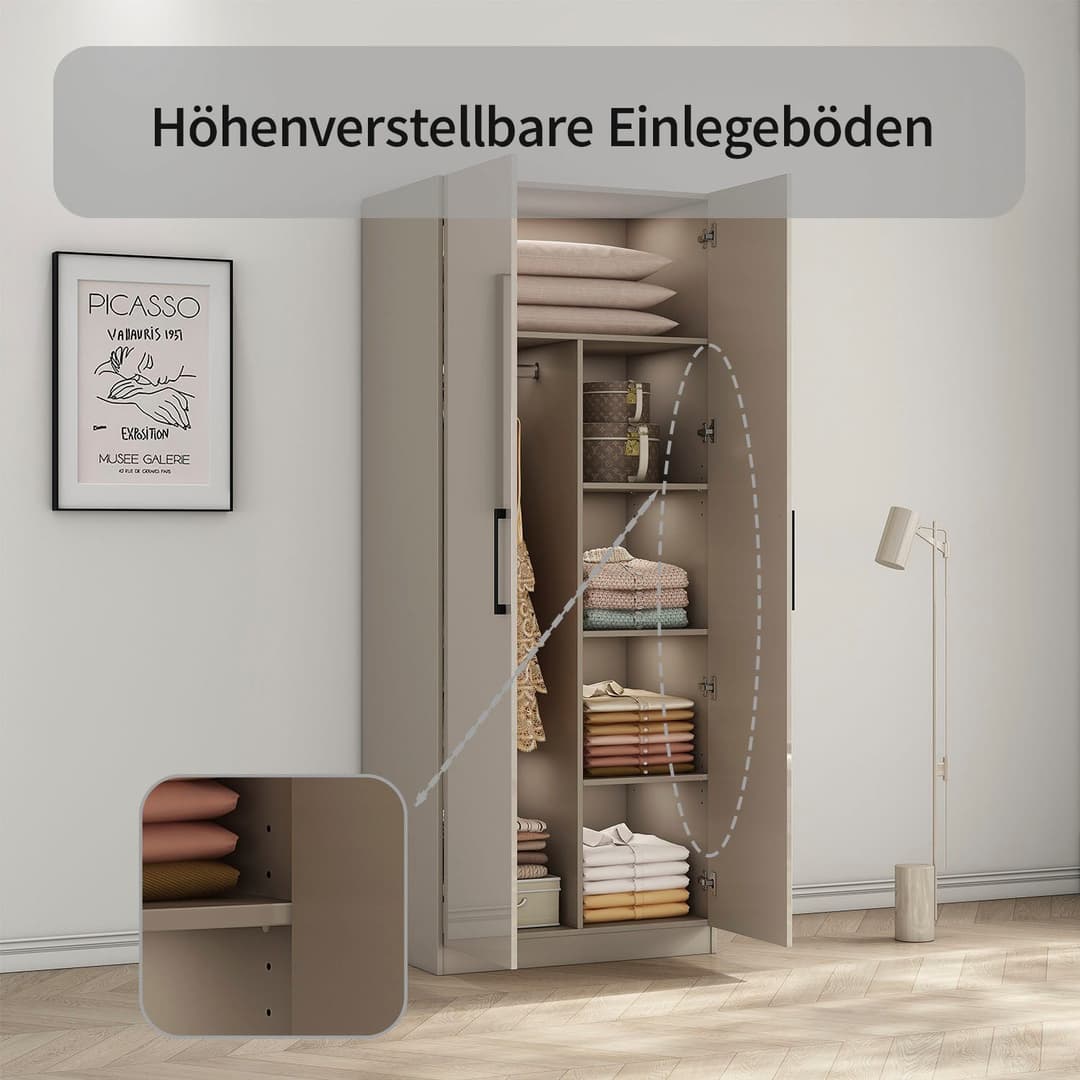 OTTO home Kleiderschrank Sylt | Grau