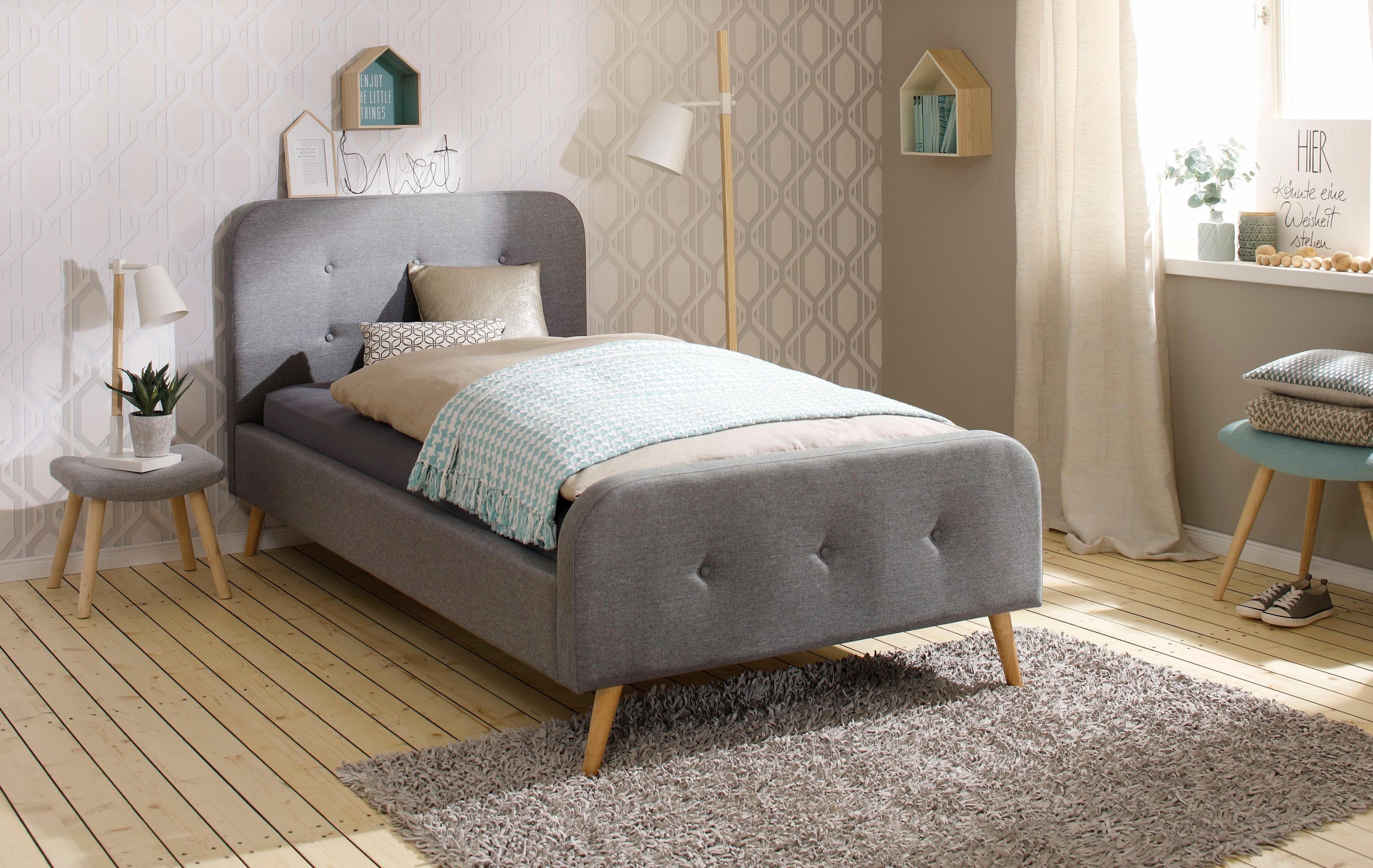 Home affaire Polsterbett Amrum | Grau