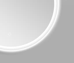 welltime LED-Lichtspiegel Aura | Silber