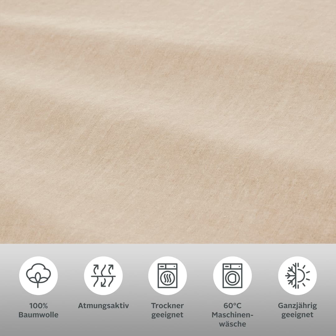 Bruno Banani Wendebettwäsche Merlin | Beige