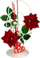 Kunstpflanze Rose | Rot 2