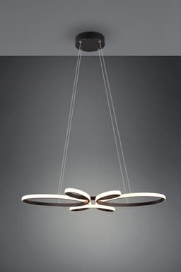 TRIO Leuchten LED Pendelleuchte FLY | Schwarz