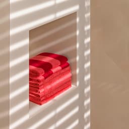 Möve Handtücher Block Streifen | Rot