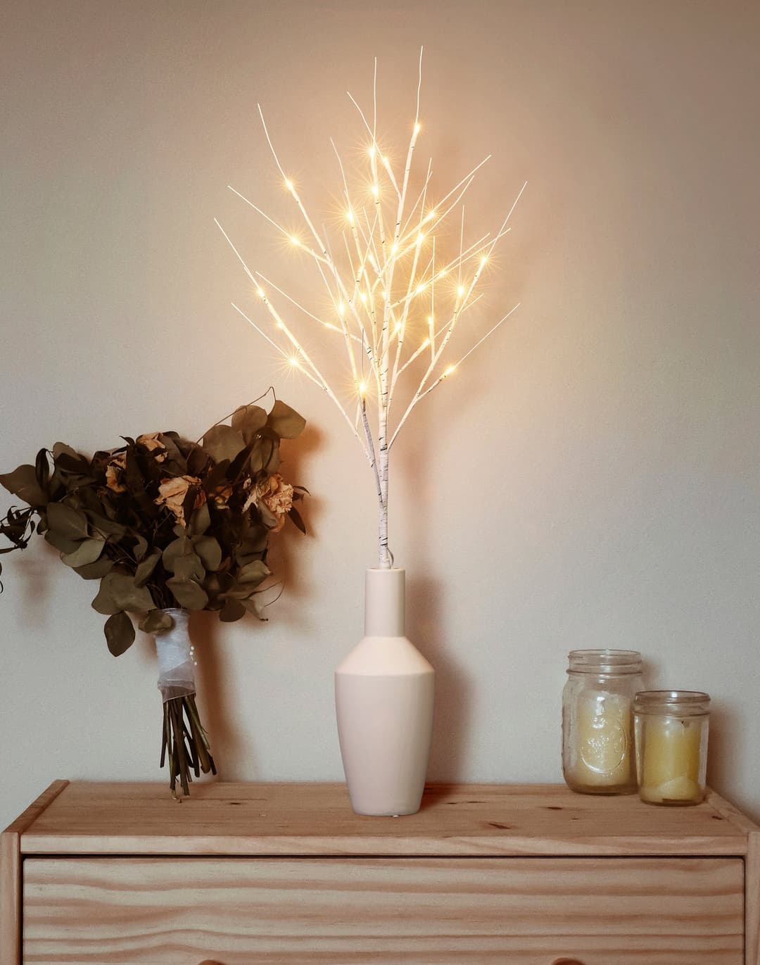 BONETTI LED Baum Weihnachtsdeko | Weiß