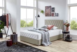 ATLANTIC home collection Boxbett "Benita" | Beige