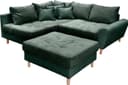 Home affaire Ecksofa Rice L-Form | Grün