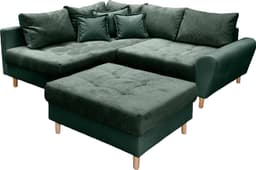 Home affaire Ecksofa Rice L-Form | Grün